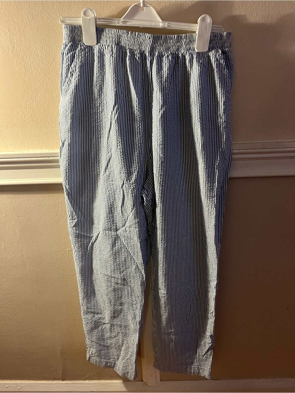 Women’s Linen Elastic-Waist Pants